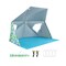 Blue 2-in-1 Beach Umbrella Tent UPF50+ Sun Protection Portable Shelter